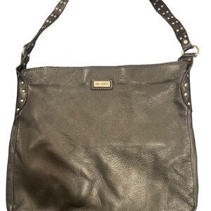 Harley-Davidson Black Leather Studded Shoulder Bag